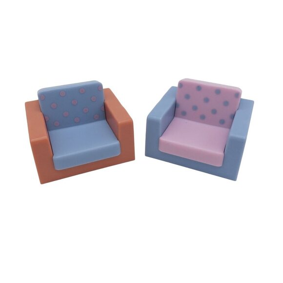 Bluey's Family Home Playset Armchair 2 Replacements Living Room Chairs Furniture - Picture 1 of 8